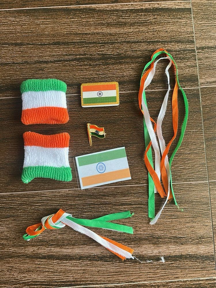 Indian Flag Themed Accessories Set