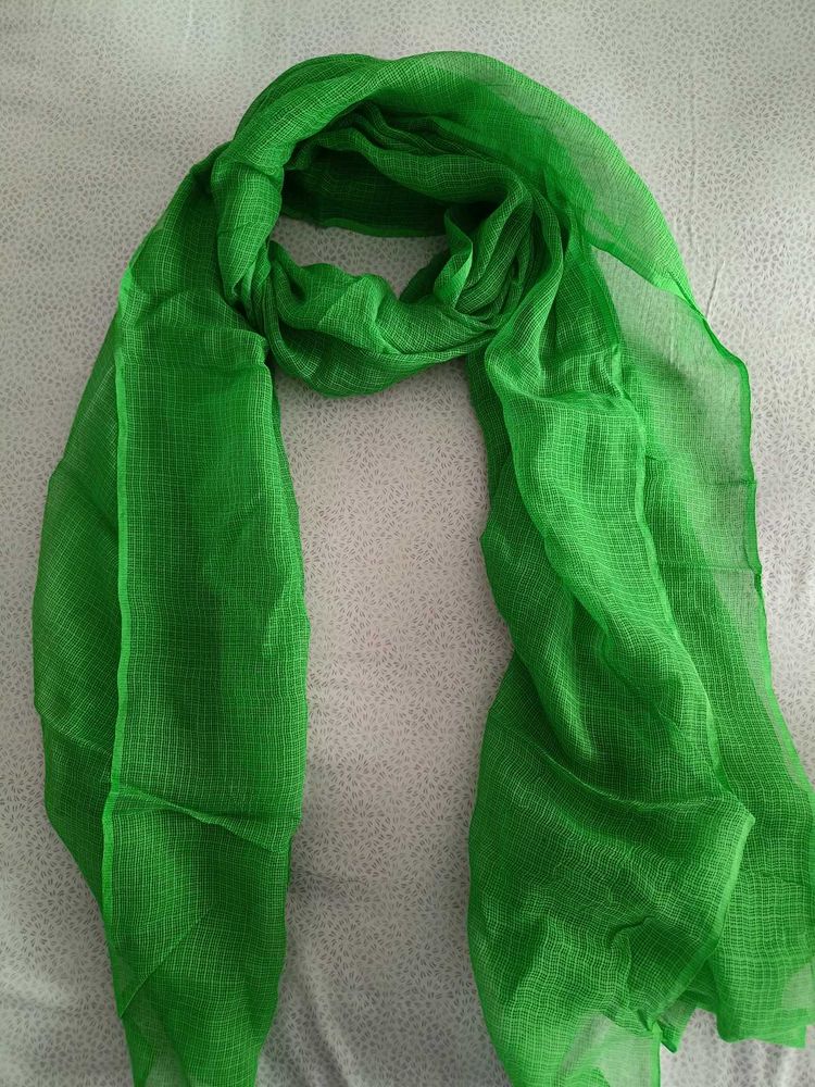 Plain Green Kotadoria Dupatta