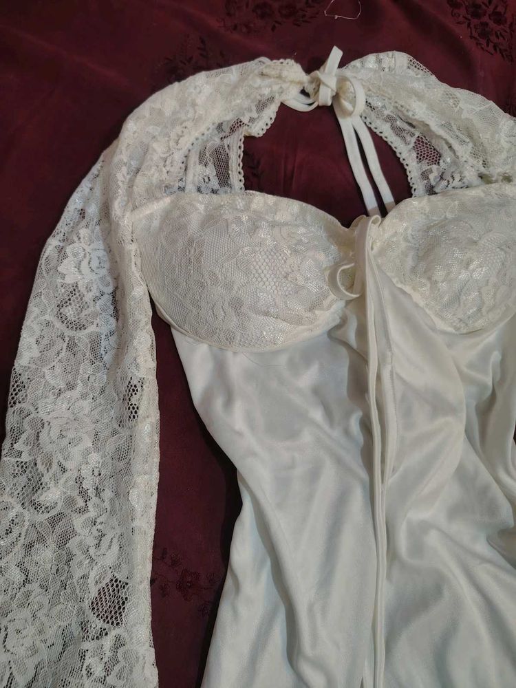 lacey Corset Off-White dress