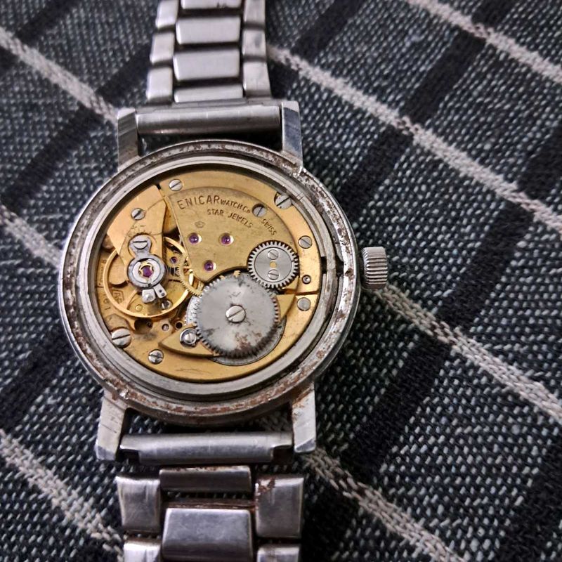 1960S-70s ENICAR watch for parts