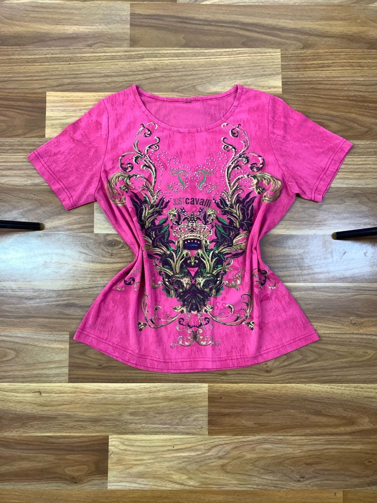 just Cavalli y2k Pink Embellished top
