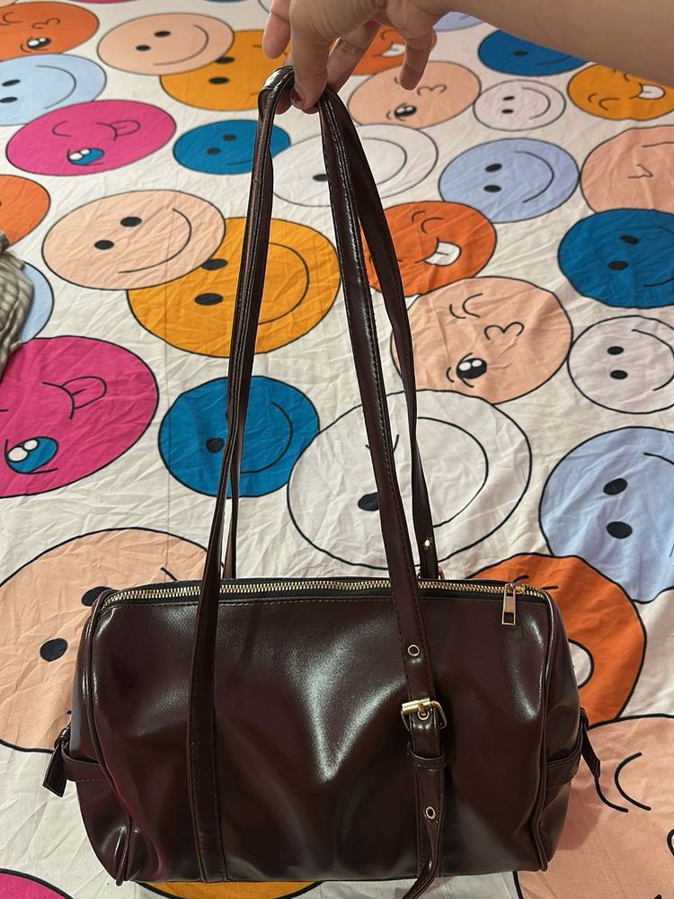 Stylish Dark Brown Handbag