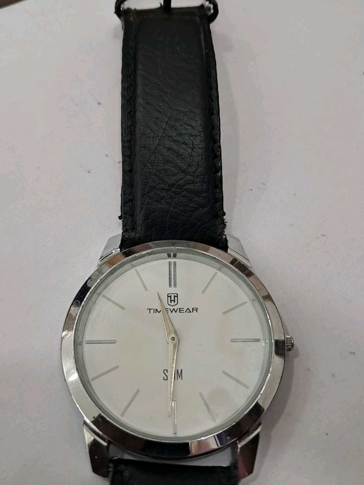 Classic White Dial Watch