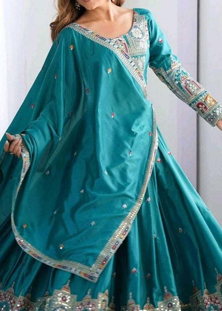 New semi stitched lehenga choli with dupatta piece