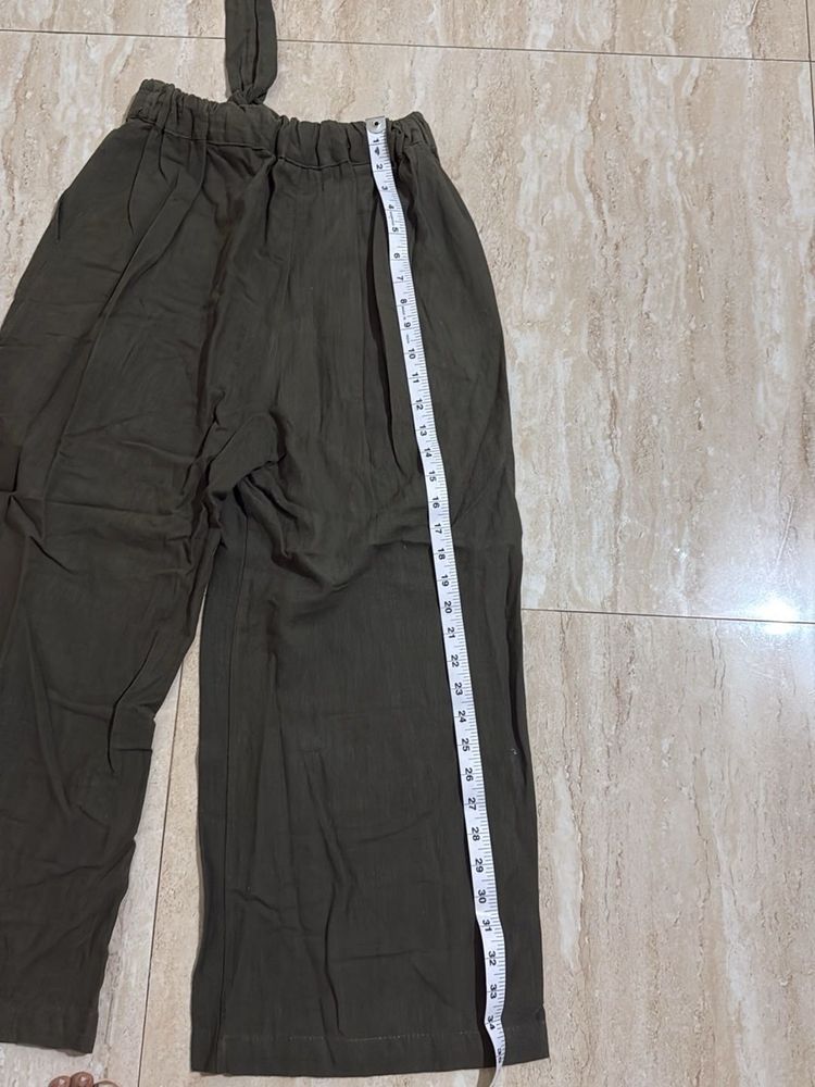 Wide Leg Pants with Belt