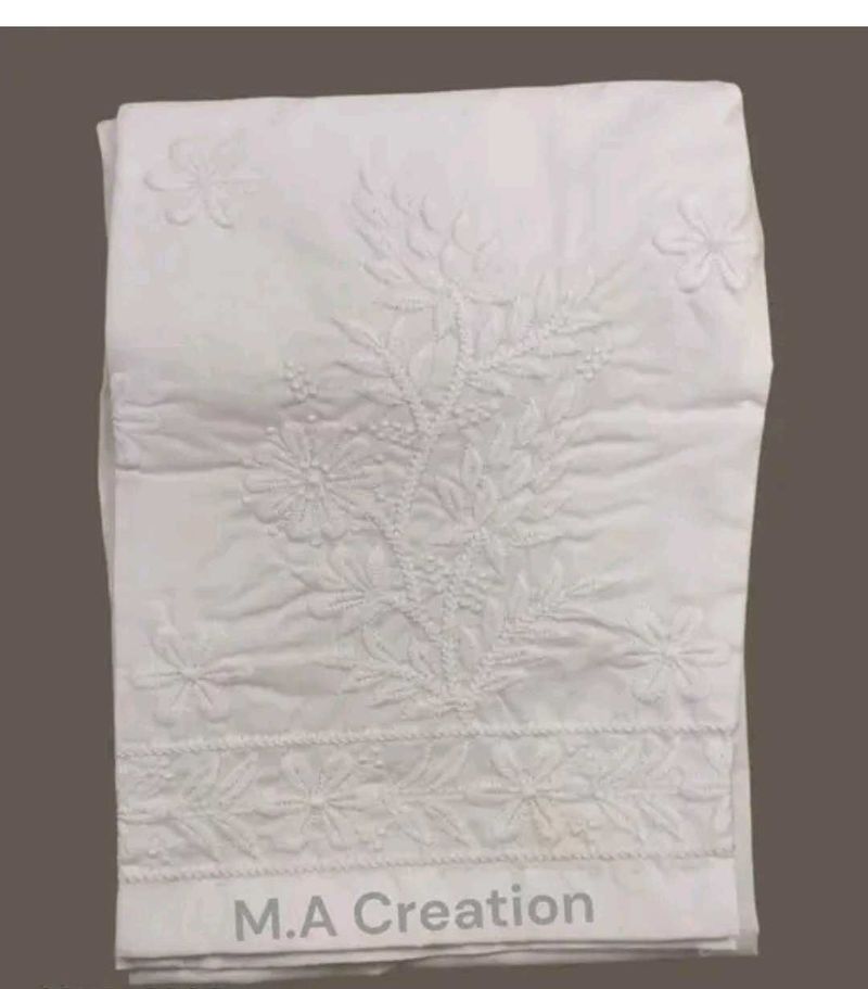 Elegant White Embroidered pant