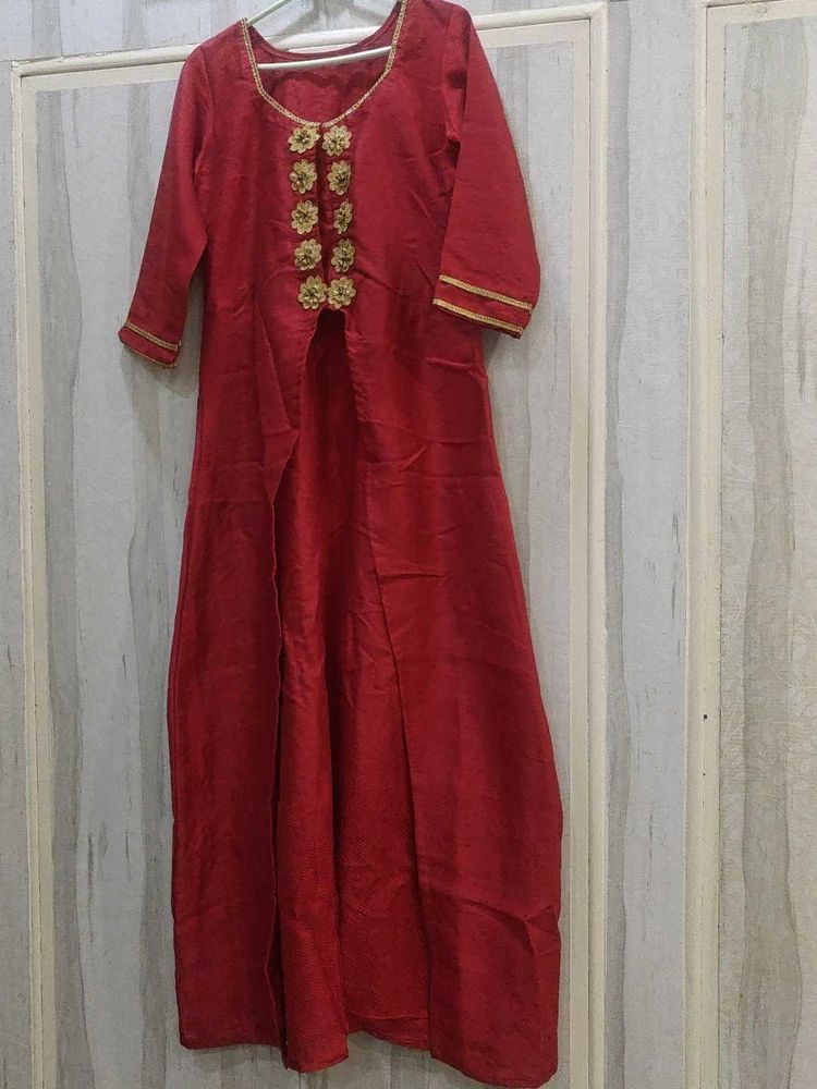 Long Kurti Shrug Style