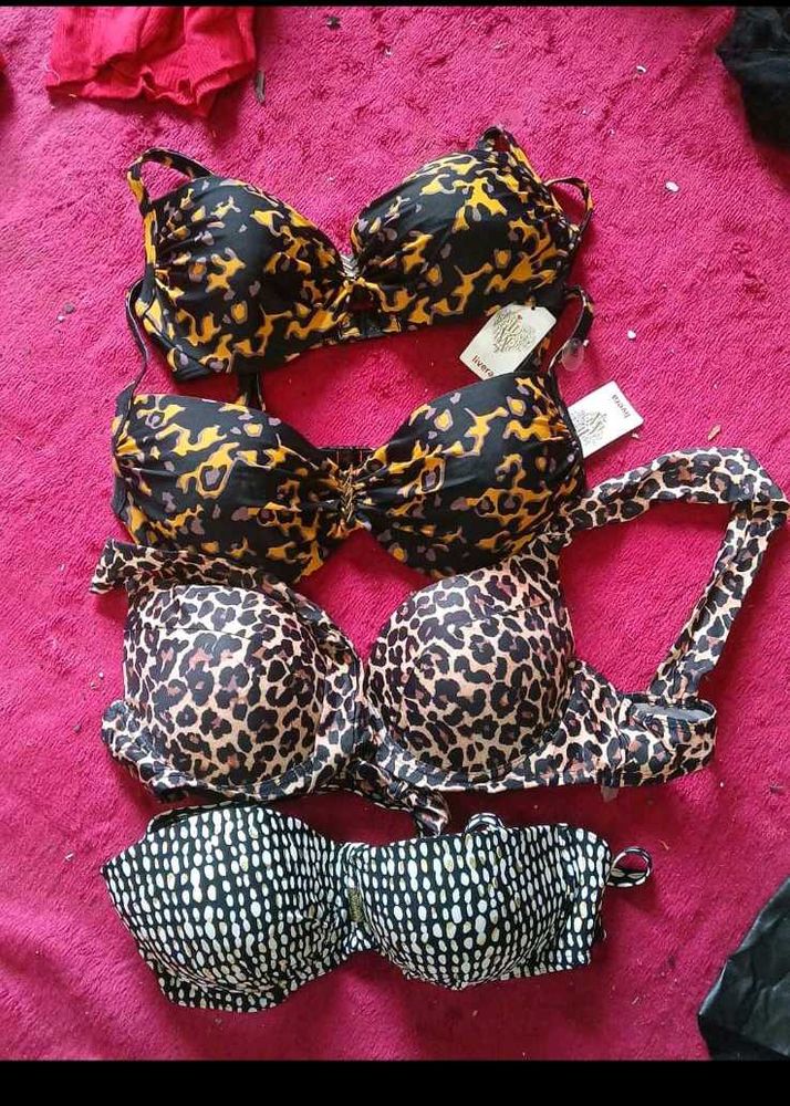 Leopard &amp; Printed Bras Bundle