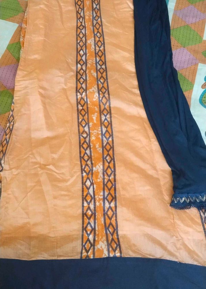Silk blend Kurti with dupatta