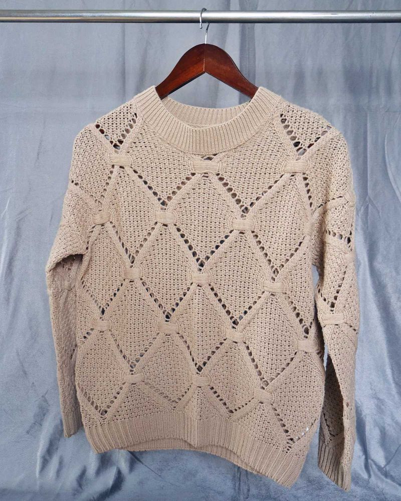 Beige Knit Sweater