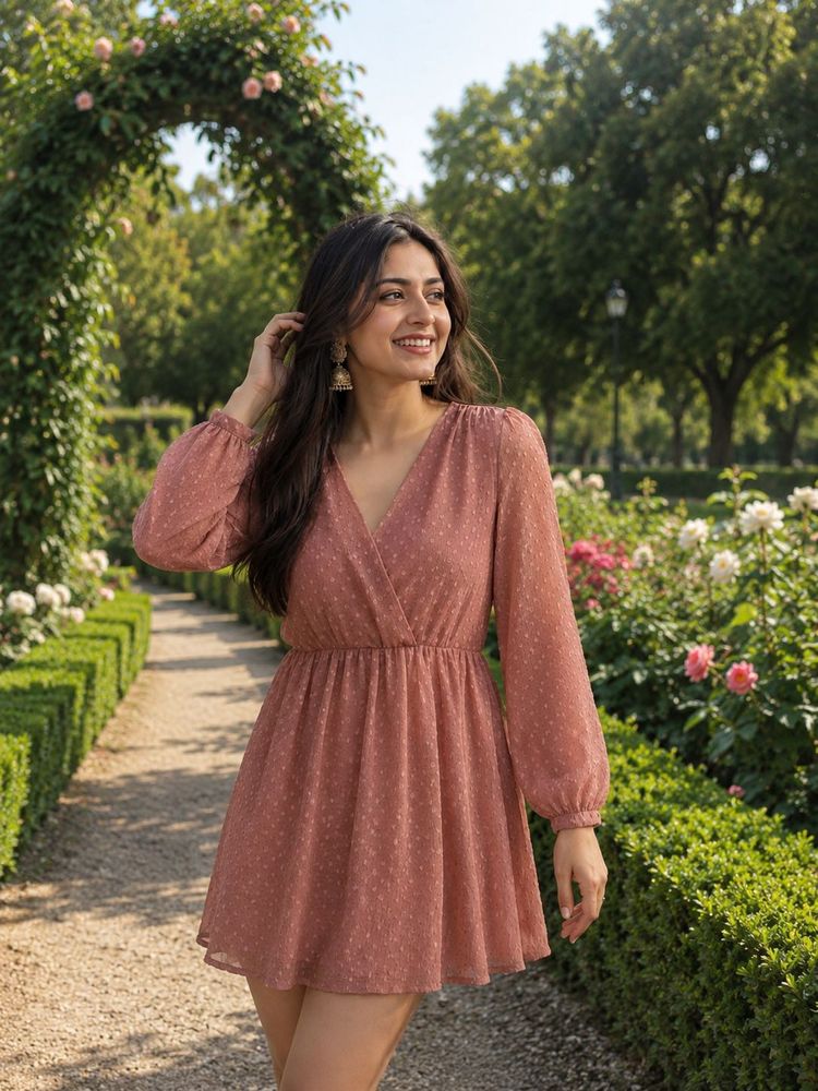 Boho Dot Mini Dress