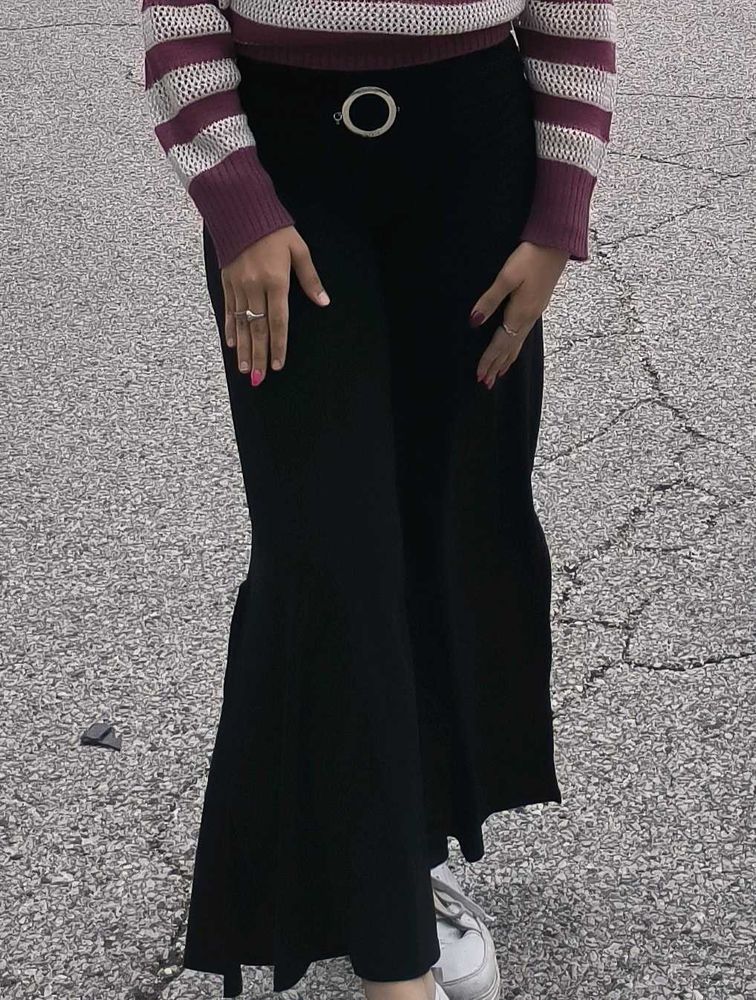 Black Flared Pants