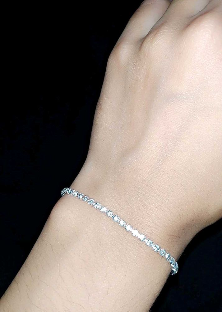 Handmade Sparkling Tennis Bracelet