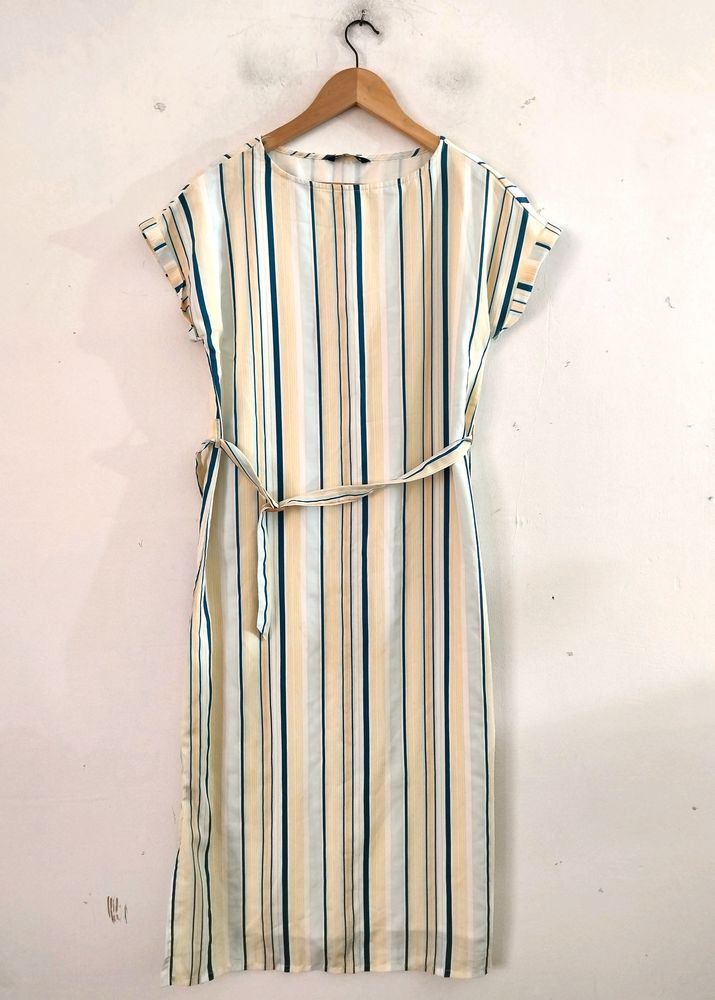 Mast &amp; Harbour Multi Colour Strips Dress ( Women)