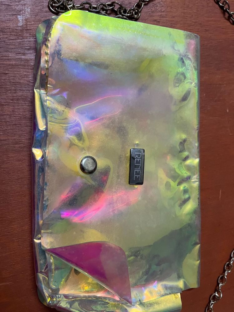 Renee Iridescent Chain Bag