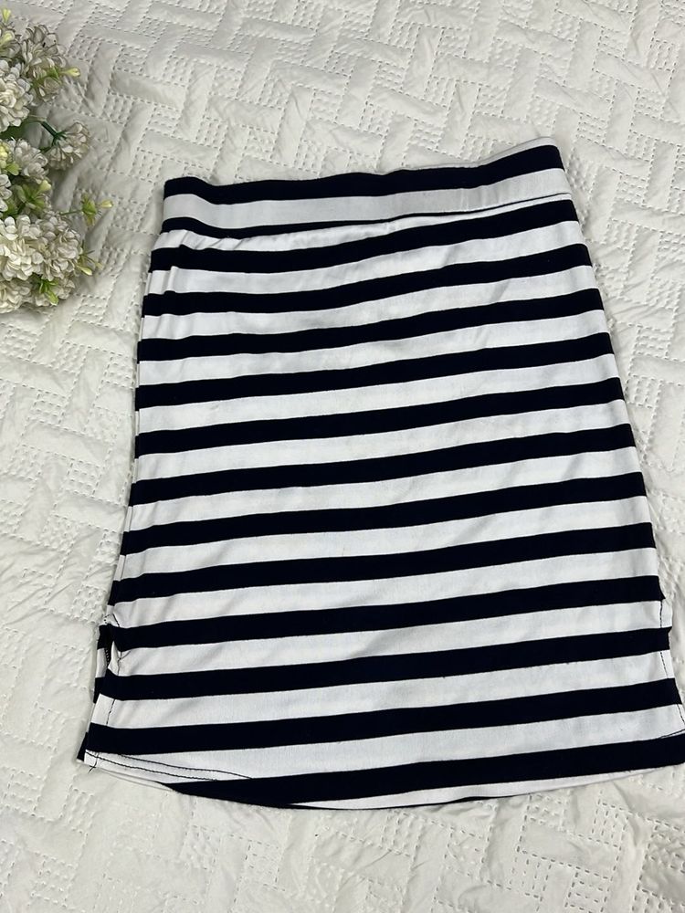 Classic Striped Mini Skirt