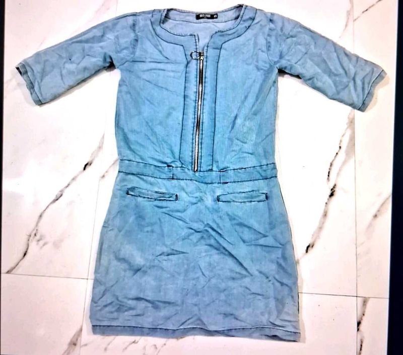 Light Wash Denim Dress