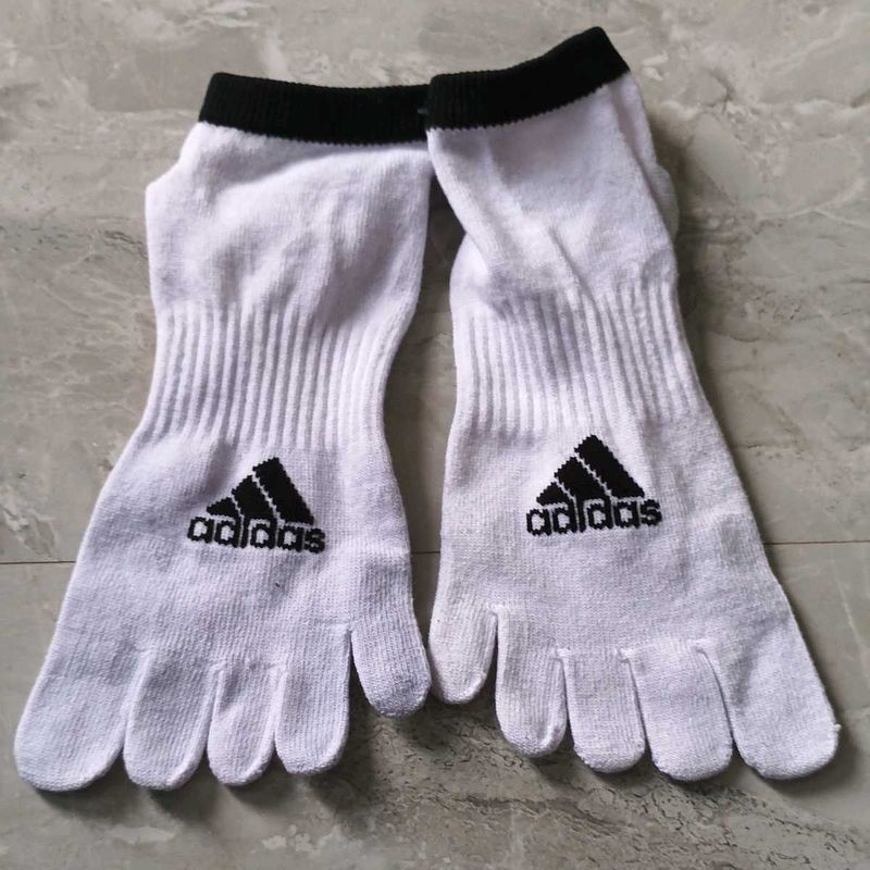 Adidas White Toe Socks