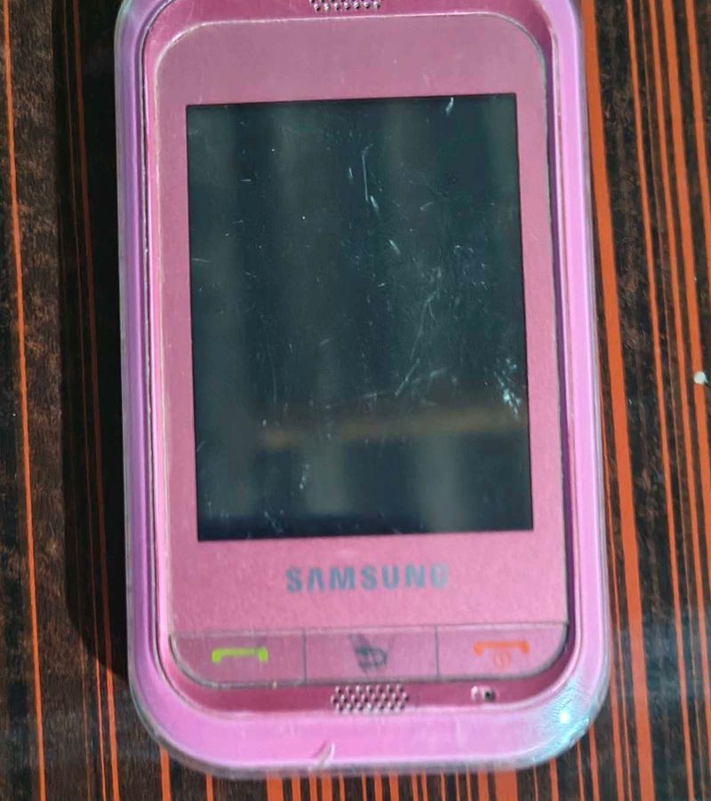 Pink Samsung Feature Phone