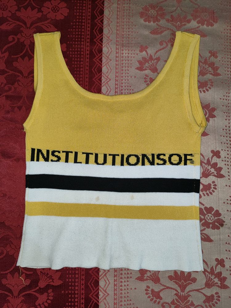 Striped Knit Tank Top
