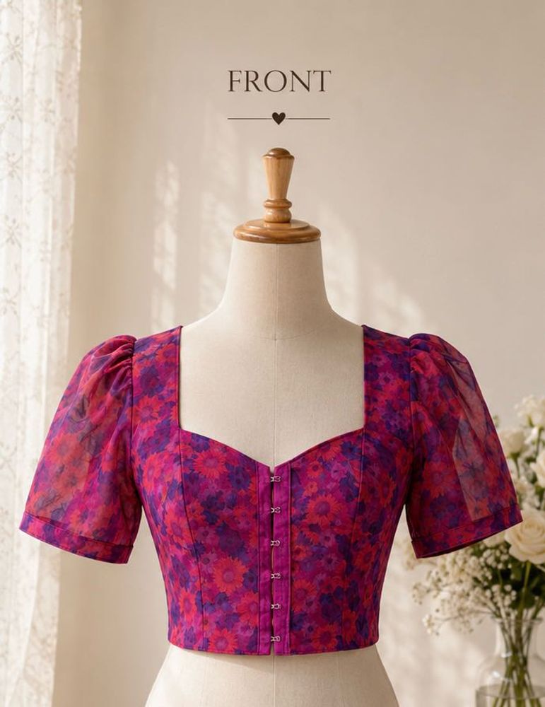 Floral Puff Sleeve Blouse