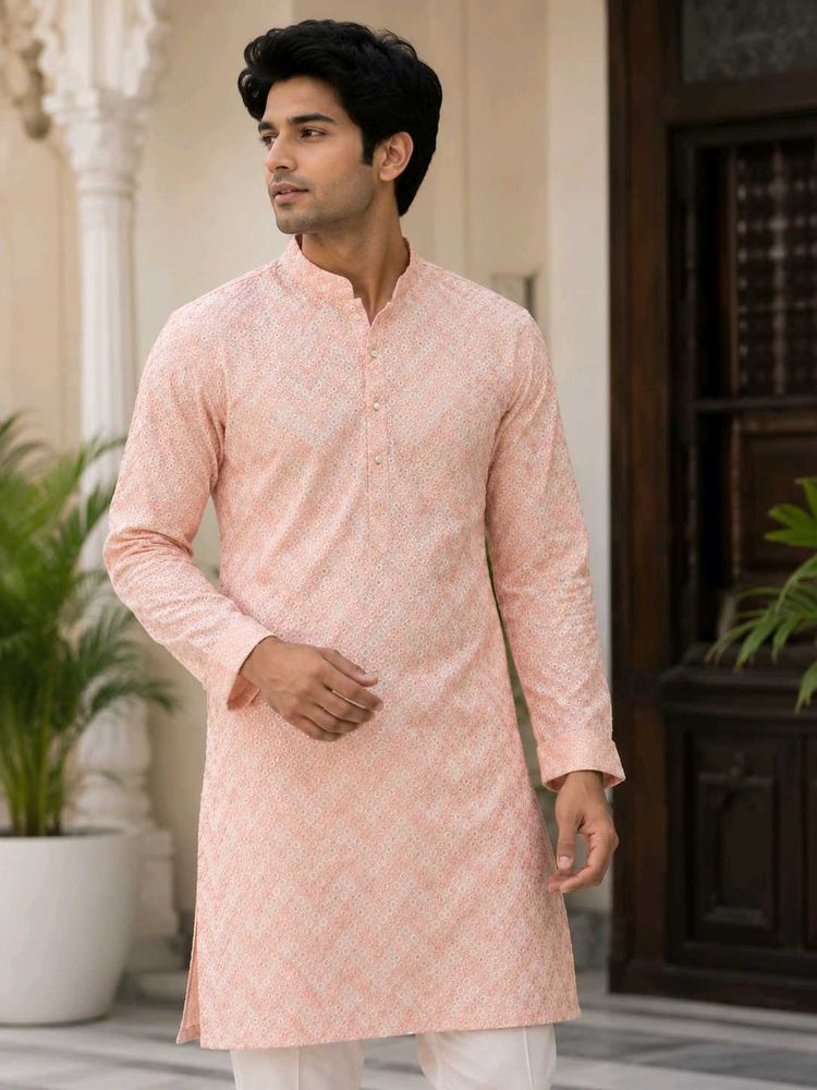 Men's Embroidered Kurta