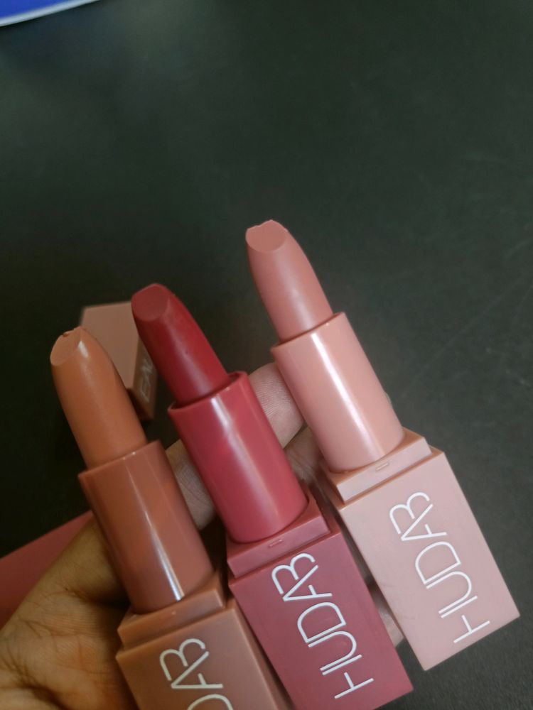 Huda Beauty 3 Pc Lipstick Matte