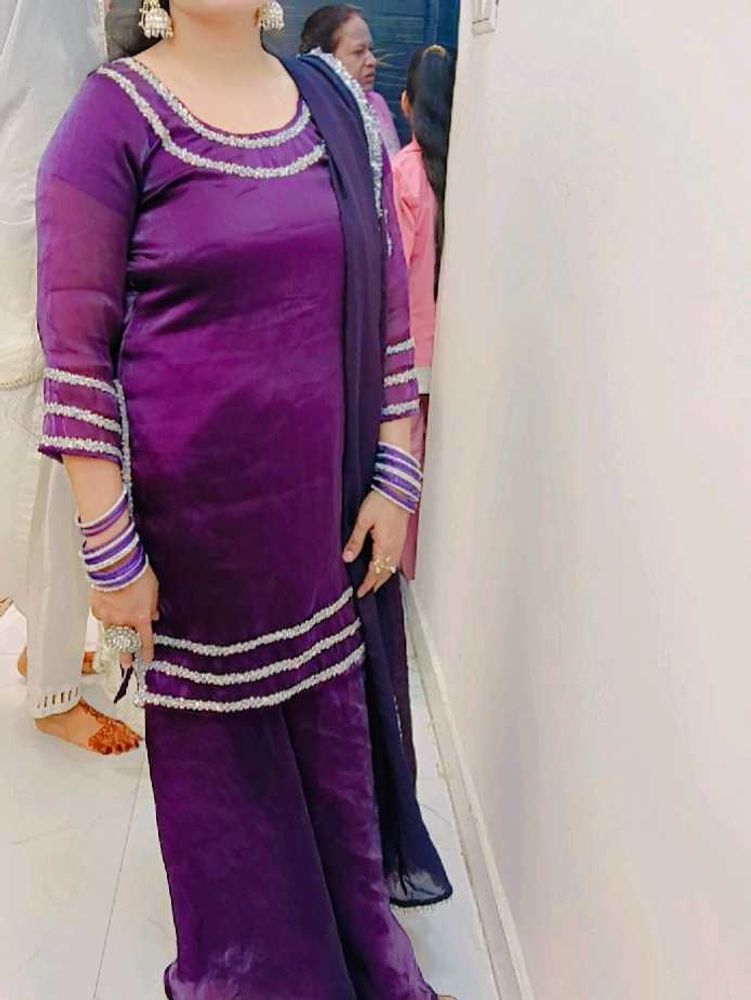 Elegant Purple Kurta Set