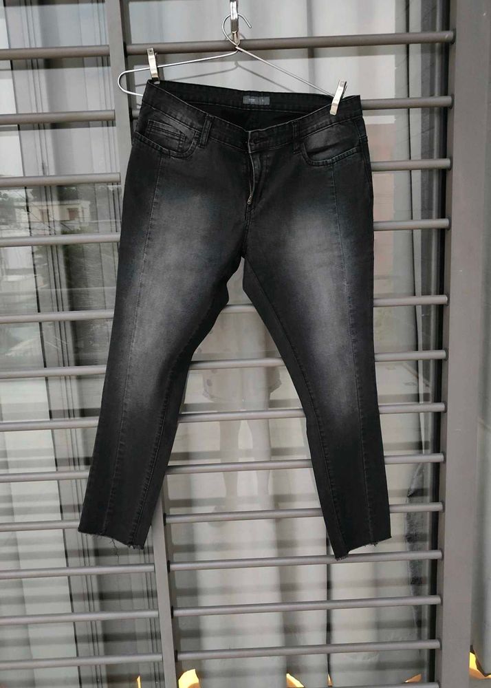 Women's Black Wash Jeans