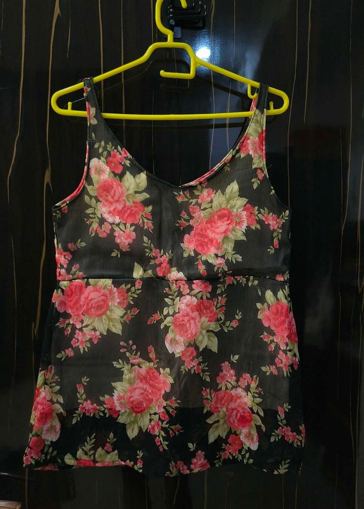 Floral Print Tank Top