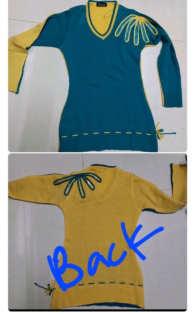 Double coloured warm Woollen top(Sa