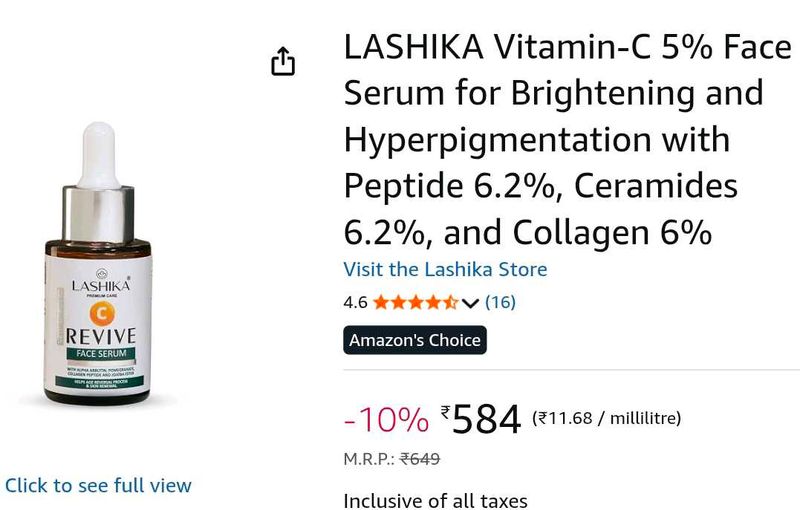 LASHIKA Vitamin-C Face Serum