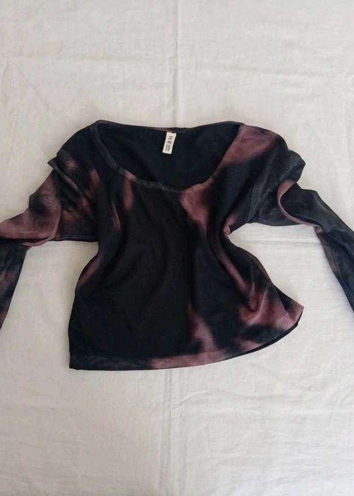 Tie-Dye Long Sleeve Top
