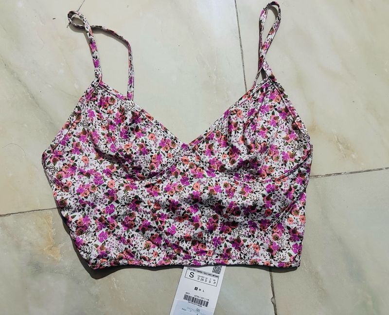 Floral Print Cami Top - Zara