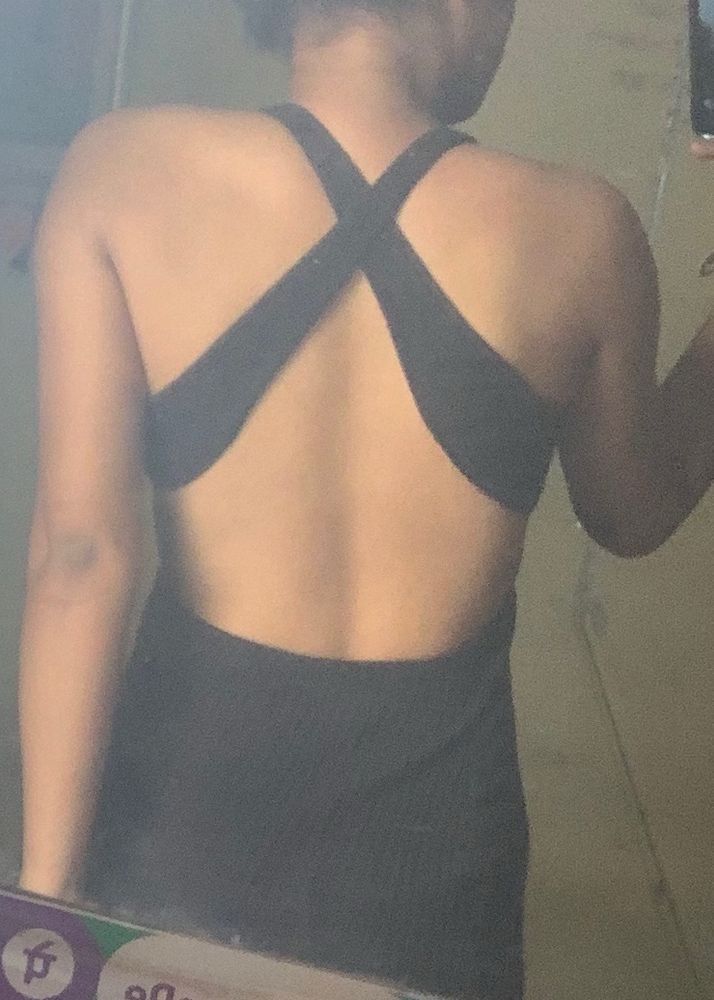 Black Backless Dress