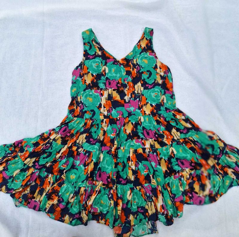 Boho Floral Print Dress