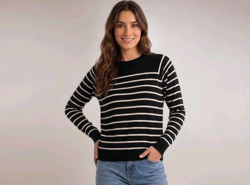 Classic Striped Knit Sweater