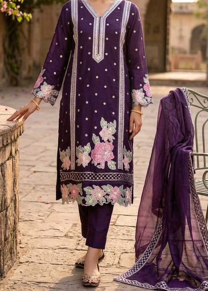 Brand New Purple Kurta Set