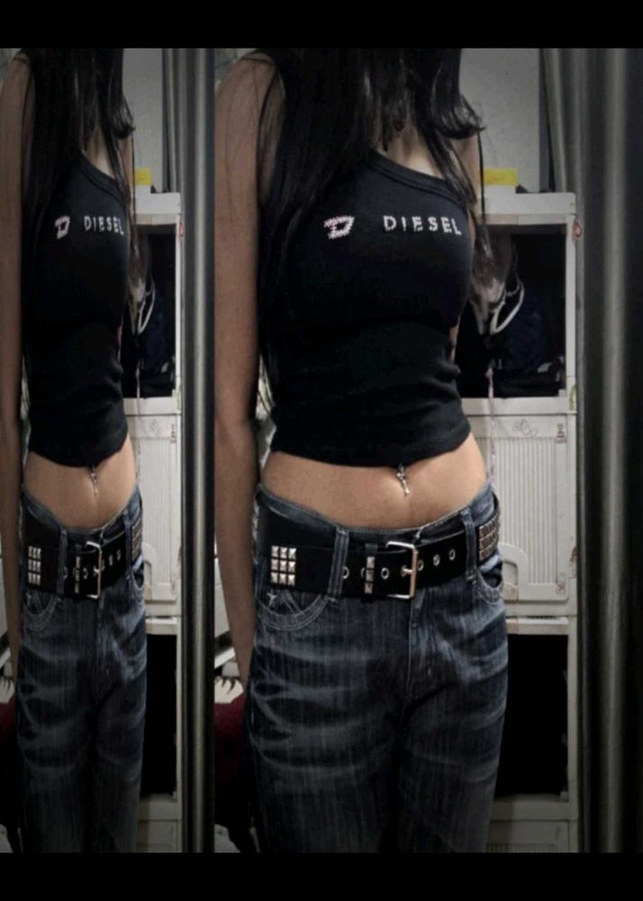 Diesel Crop Top vintage grunge