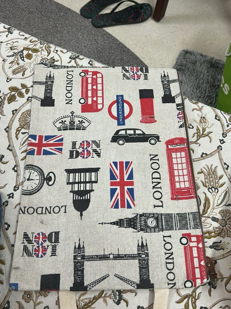 London Themed Decorative Fabric Panel