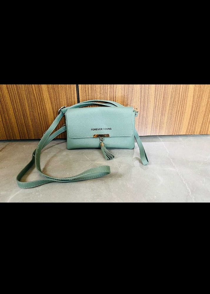 Stylish Mint Green Handbag