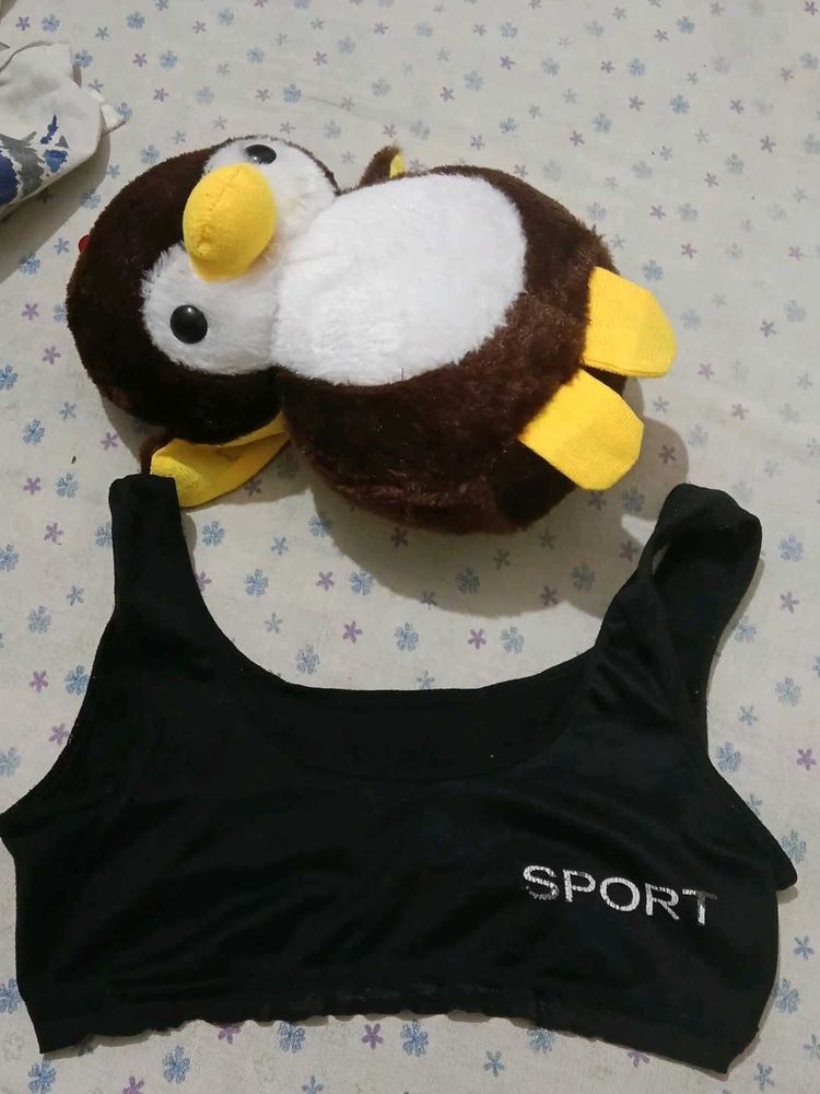 Comfortable Black Sports Bra