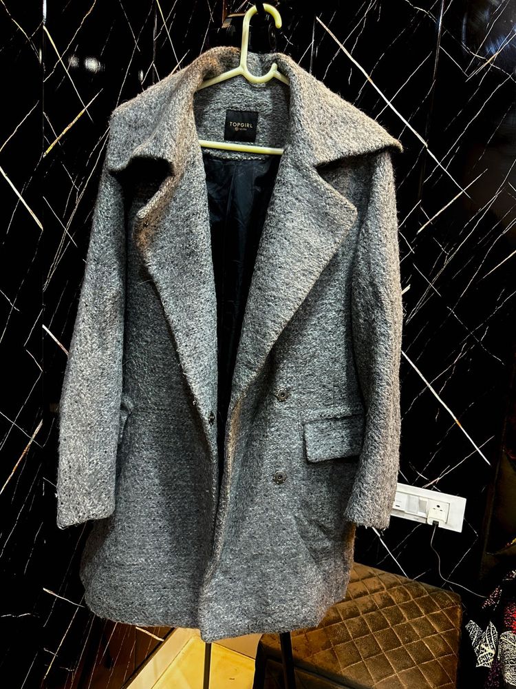 Gray Wool Blend Topshop Coat🩶🦋