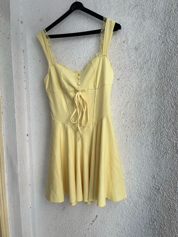 Cute Yellow Mini Dress