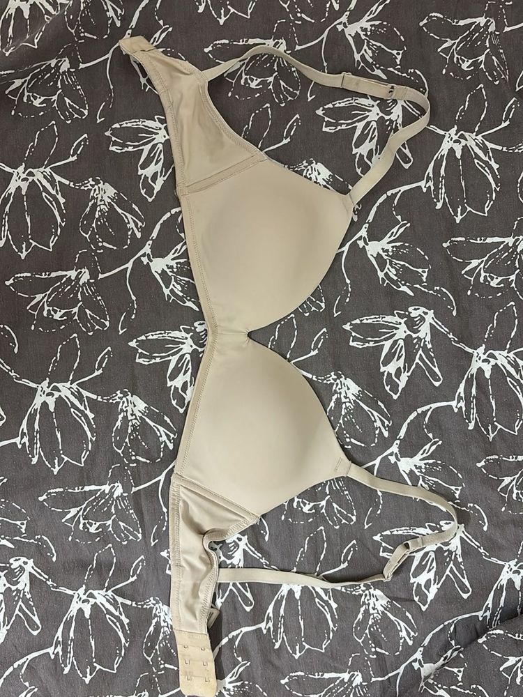 Comfortable Beige T-Shirt Bra