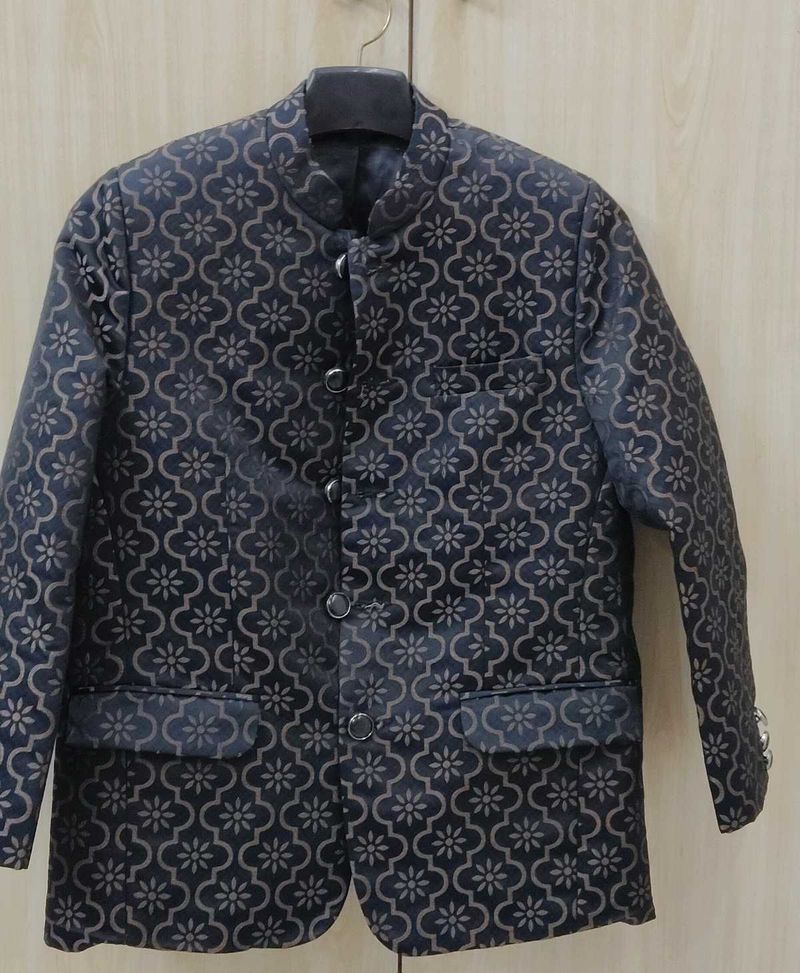 Teen's Brocade Nehru Jacket