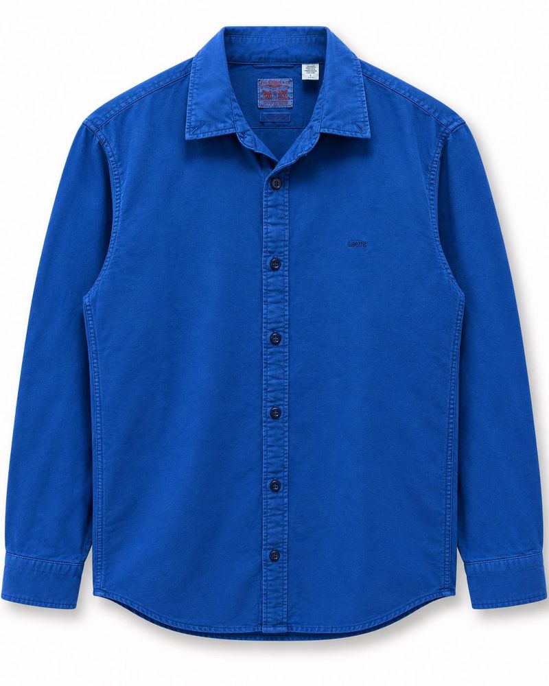 Levis Blue Button Down Cotton Shirt