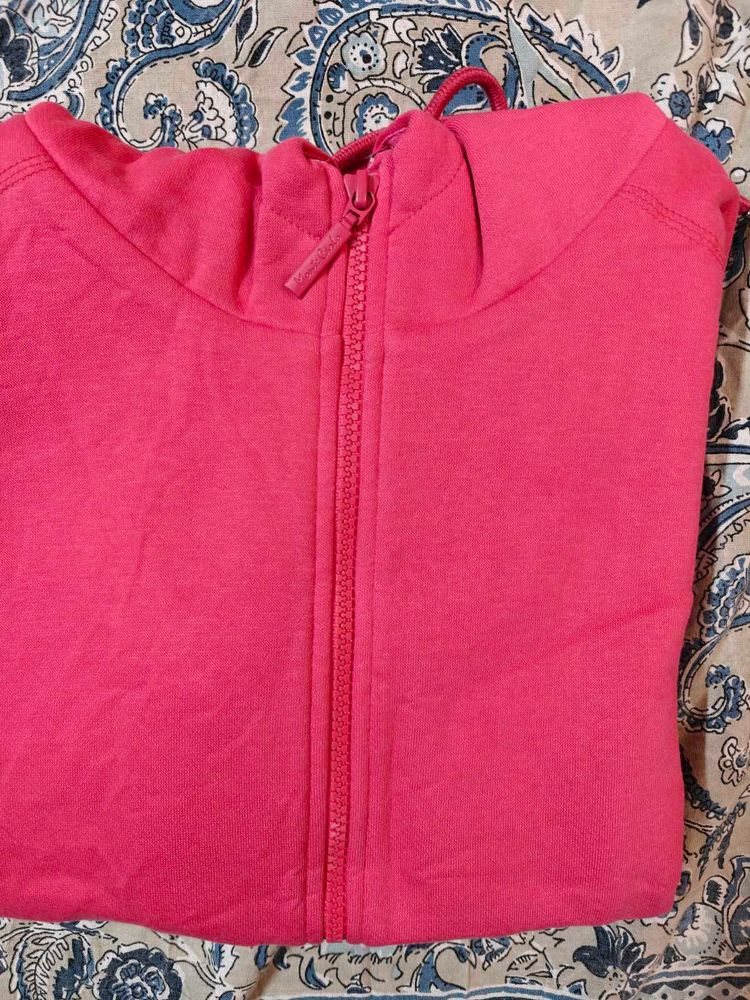 Monte carlo pink sleeveless hooded sweatshirt