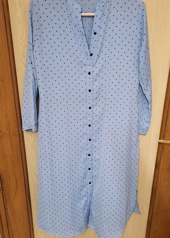 Blue Polka Dot Dress Never Used