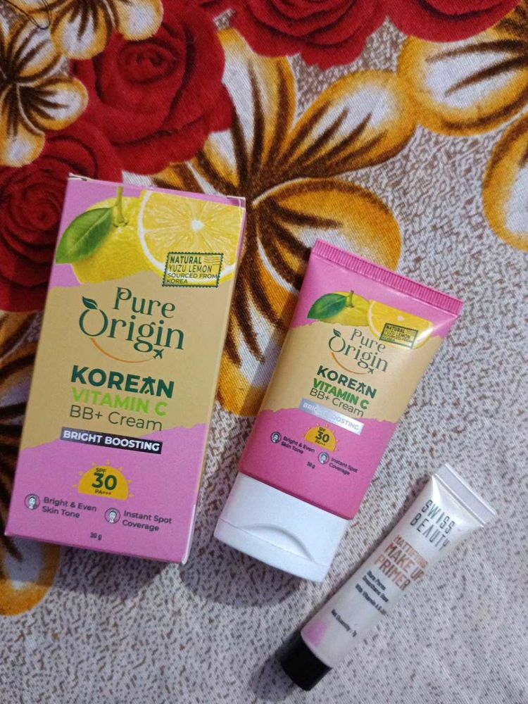 Korean bb cream and Swiss beauty primer